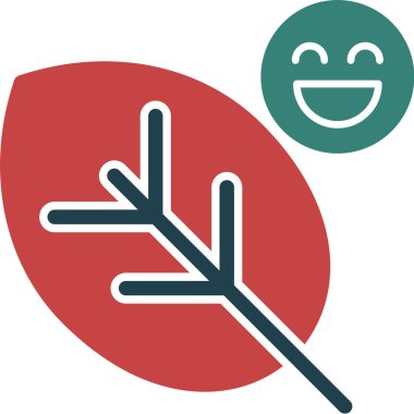 Bir ağaç simgesinin vektör illüstrasyonu