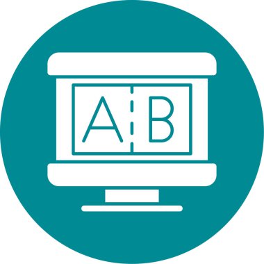 Modern b 'nin vektör illüstrasyonu eksik simgesi