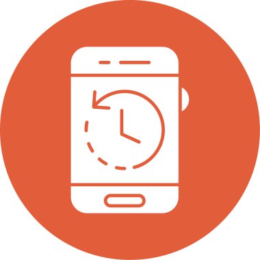 Telefon simgesi. Vektör çizim.