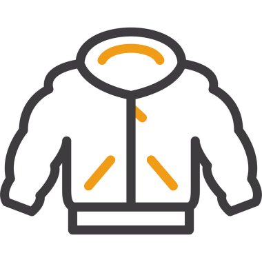 Kapüşonlu. Web simgesi basit tasarım