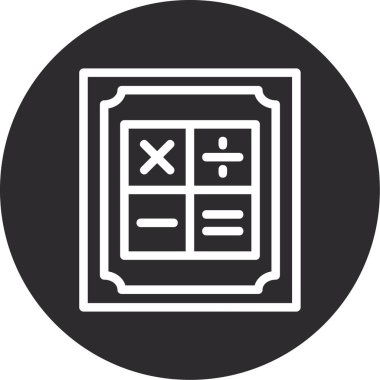 hesap makinesi simgesi, vektör illüstrasyonu