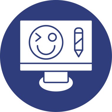 Modern simgenin vektör illüstrasyonu