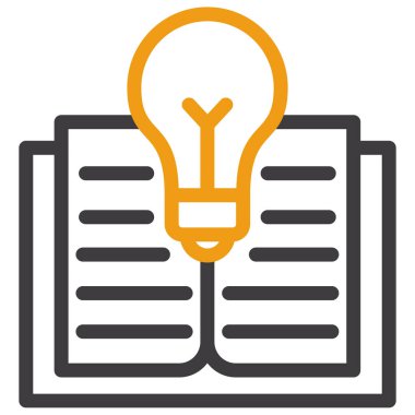 ampul fikri vektör simgesi