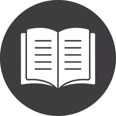 Kitap. Web simgesi basit illüstrasyon