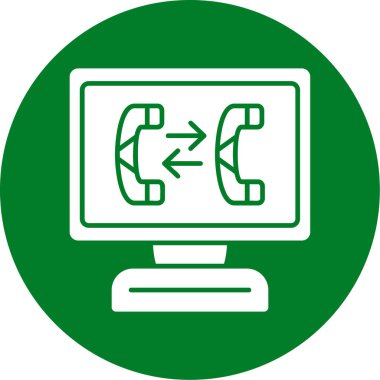 Bilgisayar. Web simgesi basit illüstrasyon