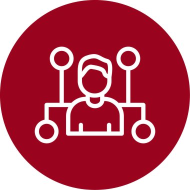 Modern b 'nin vektör illüstrasyonu insanların ikonundan yoksun