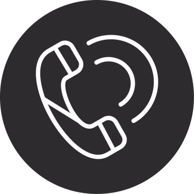 Telefon simgesinin vektör illüstrasyonu