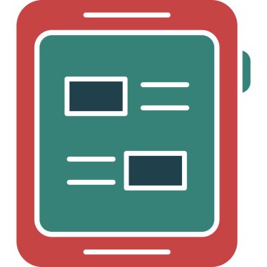 Cep telefonu. Web simgesi basit illüstrasyon