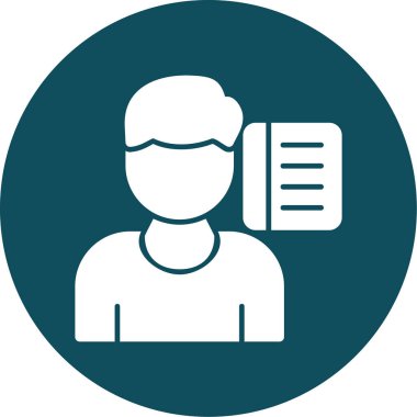 İnsan simgesinin vektör illüstrasyonu