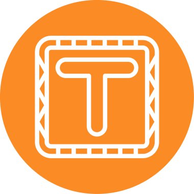 Modern ve basit tasarımın vektör simgesi