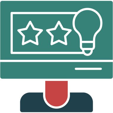 Ağ simgesi. Yıldızın basit illüstrasyonu