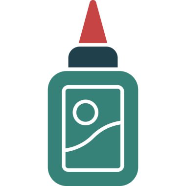 boya fırça simgesini, düz tasarım