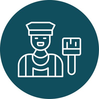 polis simgesi vektör illüstrasyonu