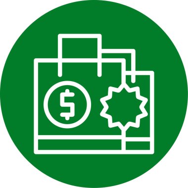 Dolar. Web simgesi basit tasarım