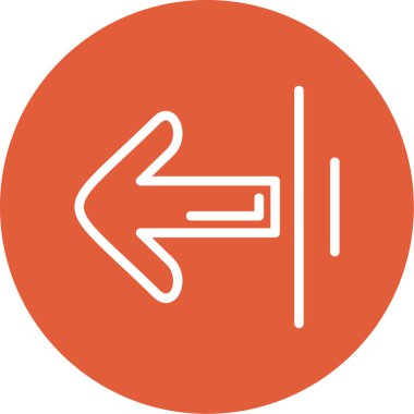 Yol işaretinin vektör simgesi