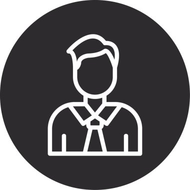 İnsan simgesinin vektör illüstrasyonu