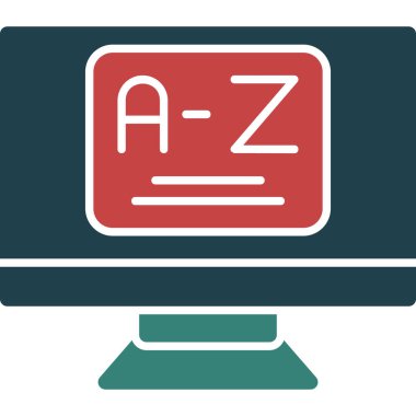 Bilgisayar. Web simgesi basit illüstrasyon