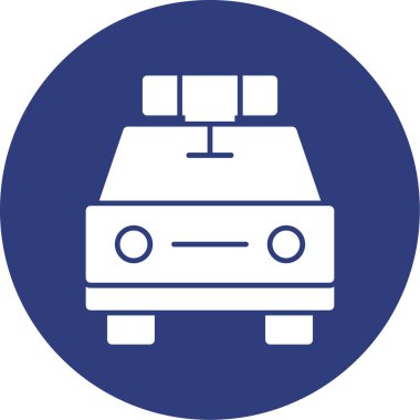 Araba simgesinin vektör illüstrasyonu