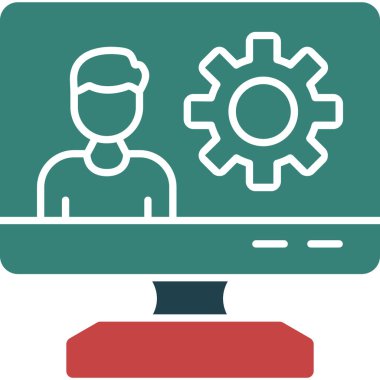 Bir grup insan simgesinin vektör çizimi