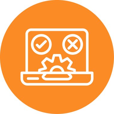 Modern simgenin vektör illüstrasyonu