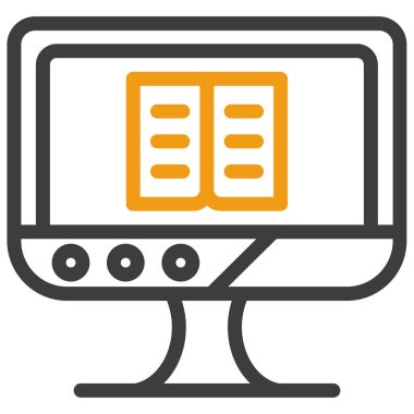 Bilgisayar ekranı. simge tasarımı