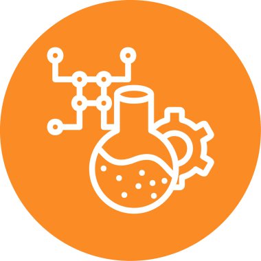 Kimya simgesi vektör illüstrasyonu