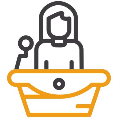 Banyo banyosu simgesi.