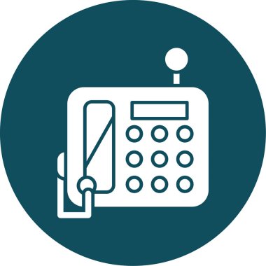 Telefonunuz var. Web simgesi basit illüstrasyon