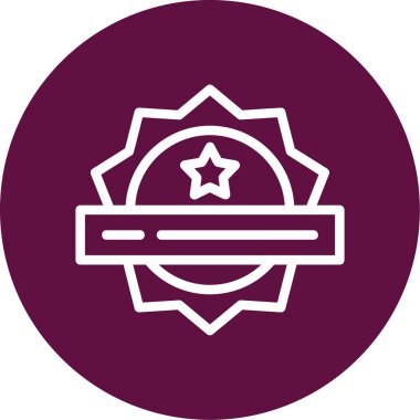 Benzersiz Yıldızlar Vektör Kabartma Simgesi