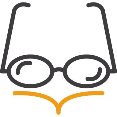 gözlük ikonu vektör illüstrasyonu