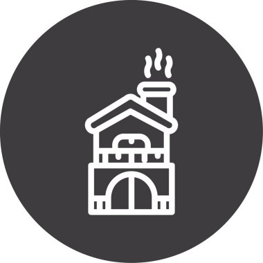 Ev modern simgesinin vektör illüstrasyonu