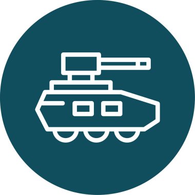 tank simgesi, illüstrasyon tasarımı