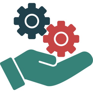 dişli simgesi vektör illüstrasyonu