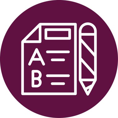 Belge simgesinin vektör illüstrasyonu