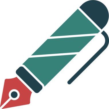 Kalem. Web simgesi basit illüstrasyon