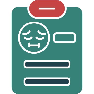 Takvim simgesi ve vektör illüstrasyonlu hüzünlü ifade