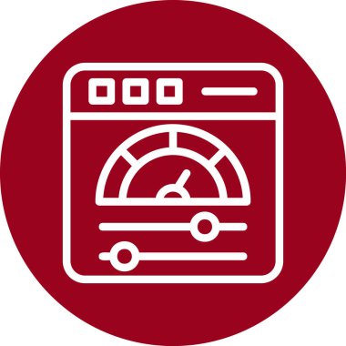 Seo simgesinin vektör illüstrasyonu