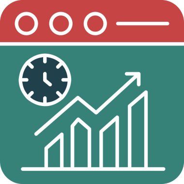 iş grafiği vektör simgesi