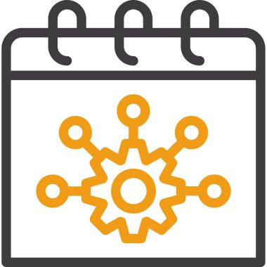 Takvim. Web simgesi basit illüstrasyon