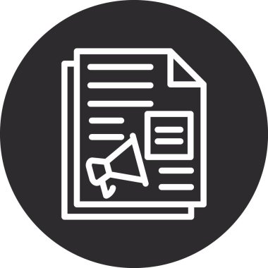 Belge. Web simgesi basit illüstrasyon