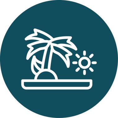 yaz ikonu vektör illüstrasyonu