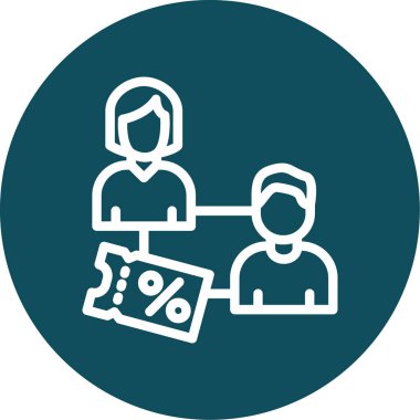 İş ve finans simgesinin vektör illüstrasyonu