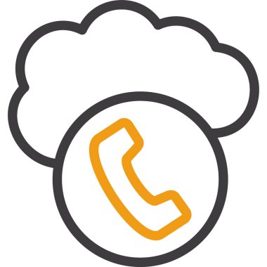 Bulut. Web simgesi basit illüstrasyon