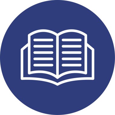 kitap simgesi vektör illüstrasyonu