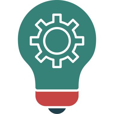 ampul simgesi, vektör illüstrasyonu