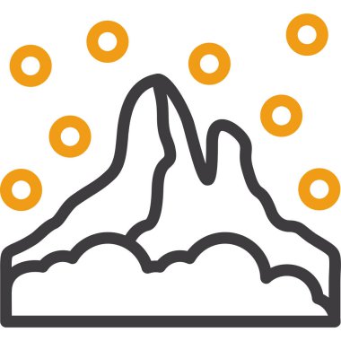 dağ dağ ikonu ana hatlarıyla