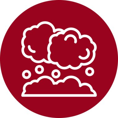 Bulut. Web simgesi basit illüstrasyon