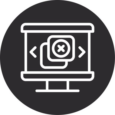 Web sitesi, vektör illüstrasyonu için web simgesi