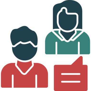 Bir erkek ve kadının vektör illüstrasyonu