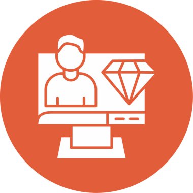 Seo simgesinin vektör illüstrasyonu